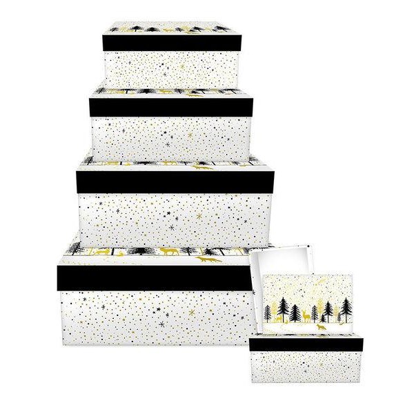 Χάρτινο Κουτί Modern Wintertime Small 13,5cm x 9cm x 5,7cm Χάρτινο Κουτί Modern Wintertime Small 13,5cm x 9cm x 5,7cm