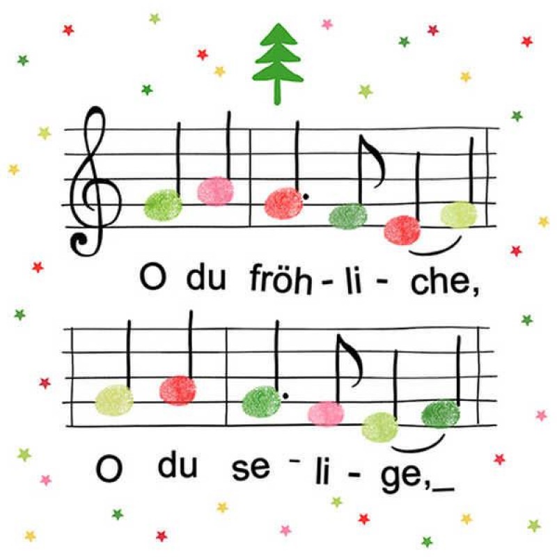 Atelier Χαρτοπετσέτες Φαγητού 33cm 20τεμ Christmas Notes