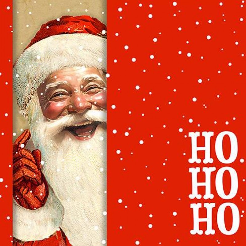 Atelier Χαρτοπετσέτες Φαγητού 33cm 20τεμ Happy Santa