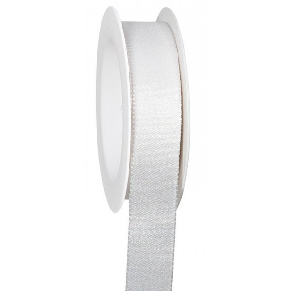 Κορδέλα 25mm x 2m Λευκό Ιριδίζον Κορδέλα 25mm x 2m Λευκό Ιριδίζον