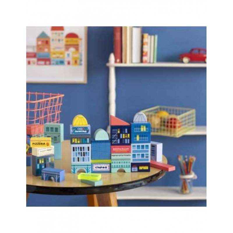 Moulin Roty Ξύλινοι Κύβοι Κατασκευών 51τεμ