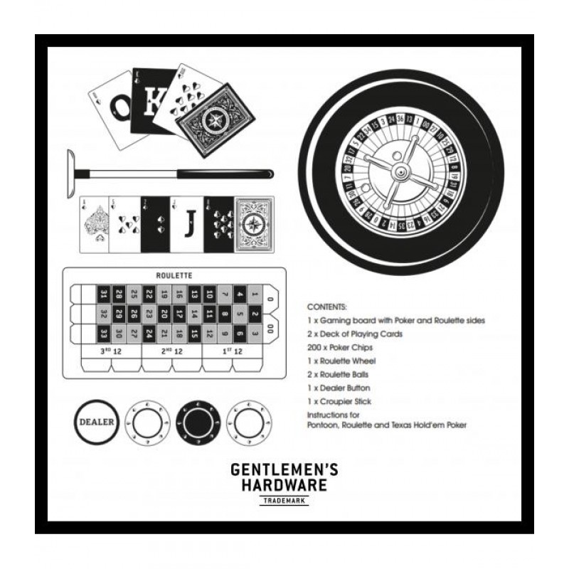 Gentlemens Hardware  Casino Night Set