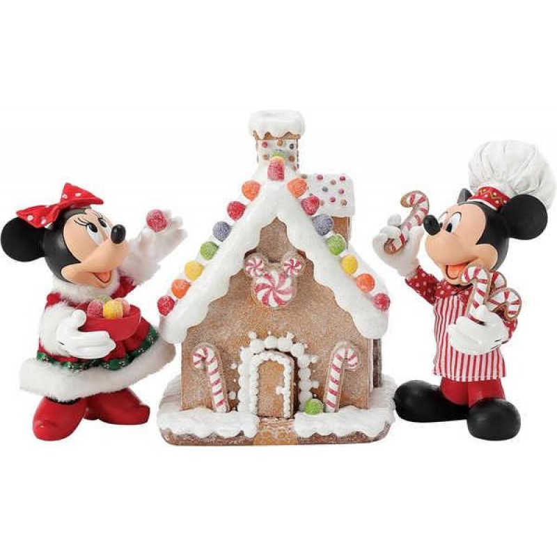 Φιγούρα Disney Mickey and Minnies Gingerbread House 30x10x15cm