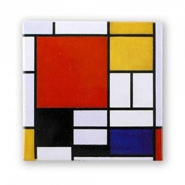 Μαγνητάκι Ψυγείου 6x6cm Mondrian Μαγνητάκι Ψυγείου 6x6cm Mondrian
