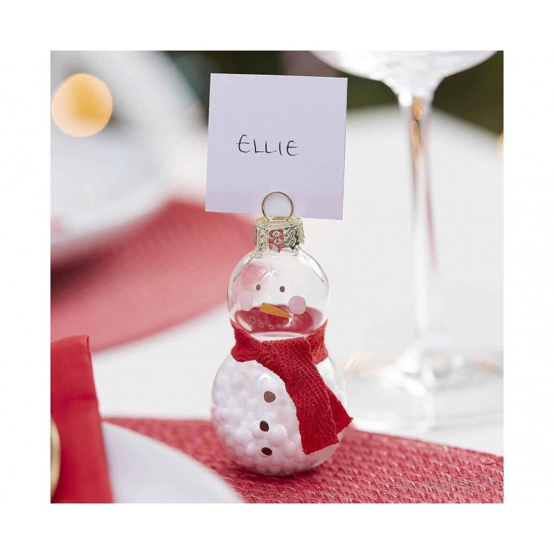 Χριστουγεννιάτικες Βάσεις για Καρτελάκια Χιονάνθρωπος 6τεμ