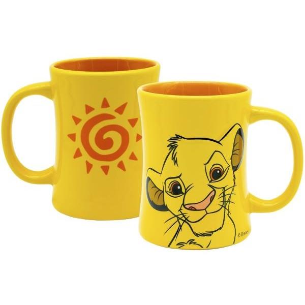 Mug 3D Disney Lion King Shiba 360ml Yellow