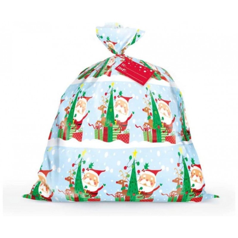 Πλαστική Τσάντα Δώρου Άγιος Βασίλης 19x27cm