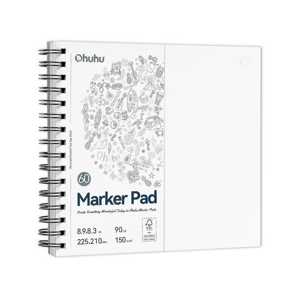 Ohuhu Marker Bleedproof Sketchbook Σπιράλ 22.5x21cm 150gr 60φ Ohuhu Marker Bleedproof Sketchbook Σπιράλ 22.5x21cm 150gr 60φ