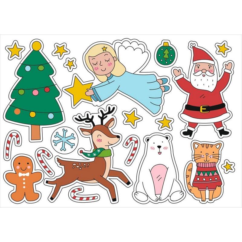 Σετ Αυτοκόλλητα Παραθυρου Glow In The Dark