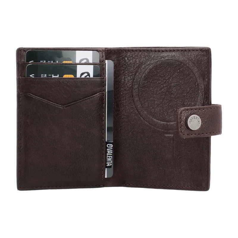 Valenta Card Wallet Leather Magsafe Chocolate