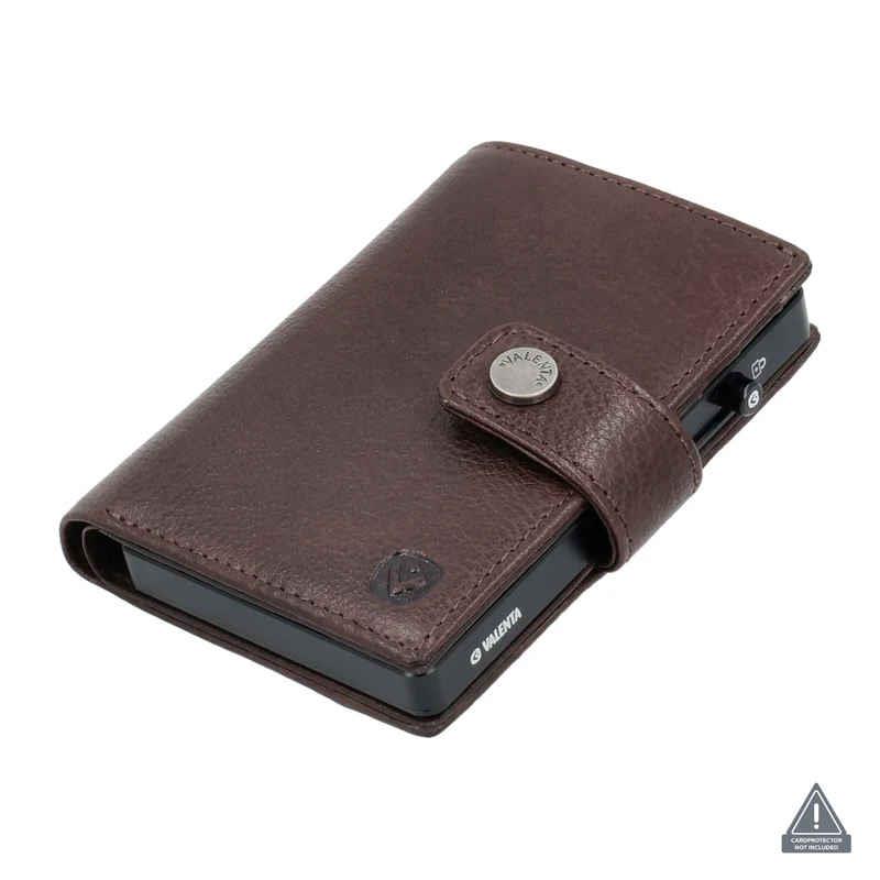 Valenta Card Wallet Leather Magsafe Chocolate