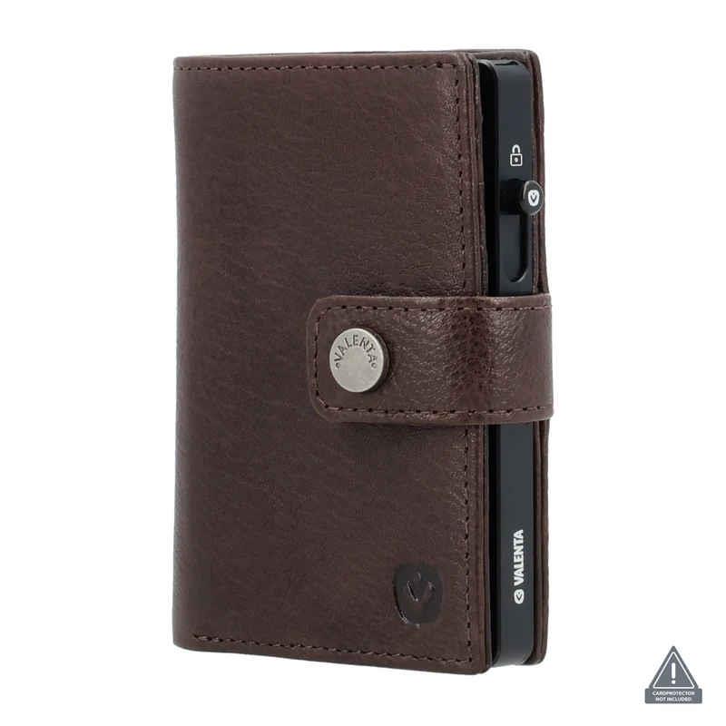 Valenta Card Wallet Leather Magsafe Chocolate