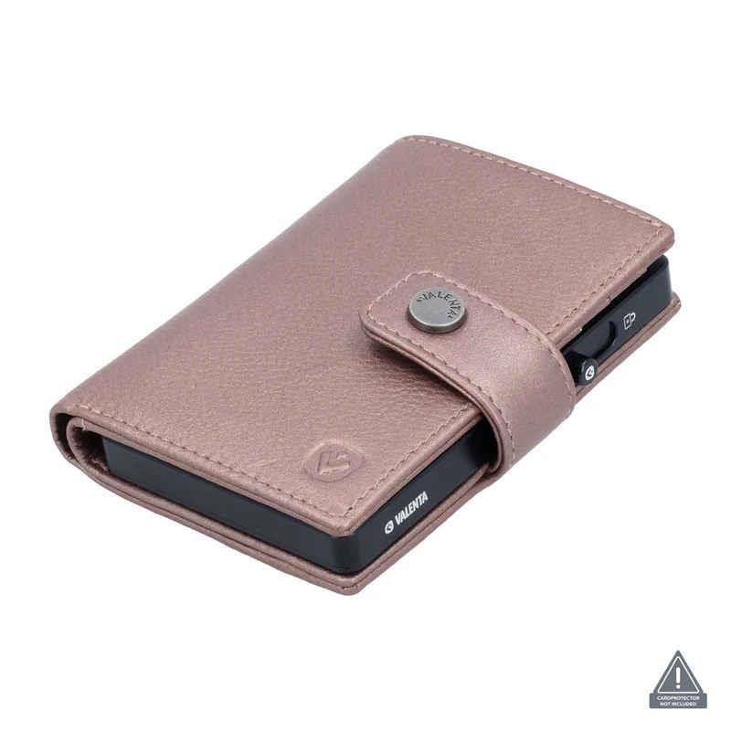 Valenta Card Wallet Leather Magsafe Metallic Copper