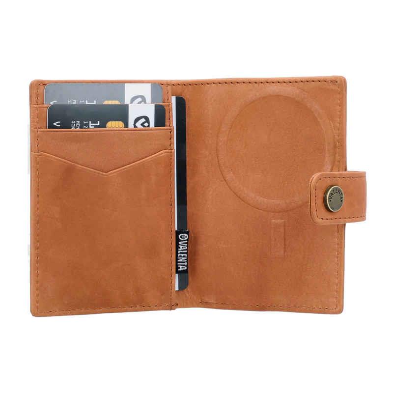 Valenta Card Wallet Leather Magsafe Tan