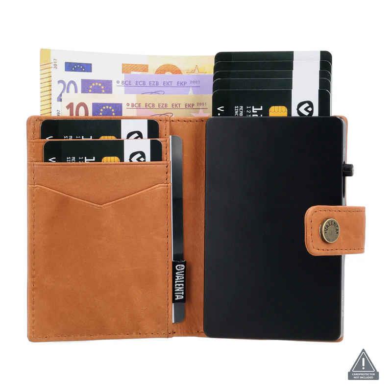 Valenta Card Wallet Leather Magsafe Tan