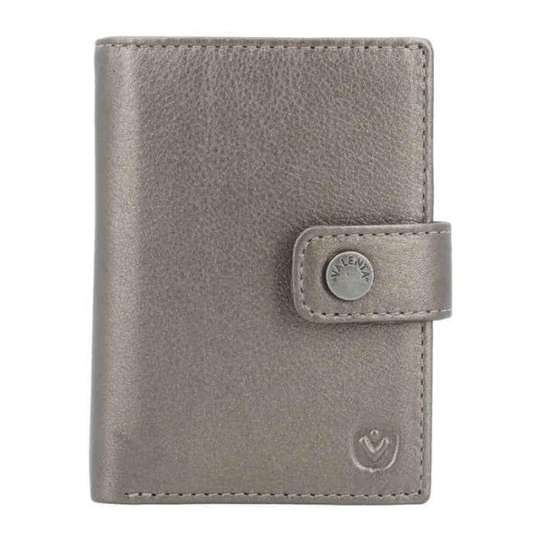 Valenta Card Wallet Leather Magsafe Metallic Bronze