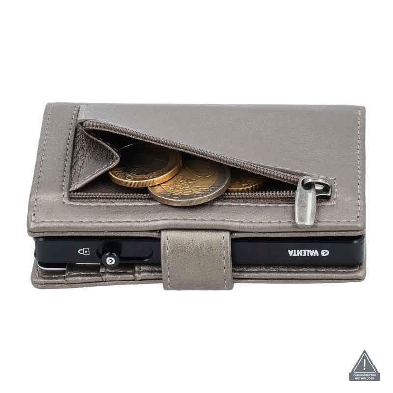 Valenta Card Wallet Leather Magsafe Metallic Bronze Valenta Card Wallet Leather Magsafe Metallic Bronze