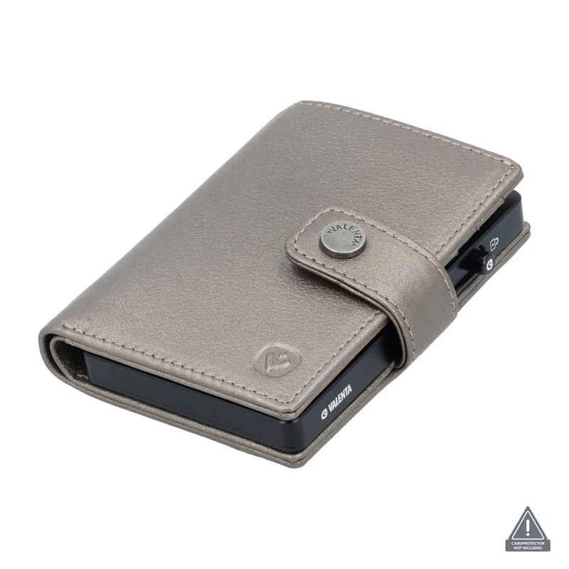 Valenta Card Wallet Leather Magsafe Metallic Bronze Valenta Card Wallet Leather Magsafe Metallic Bronze