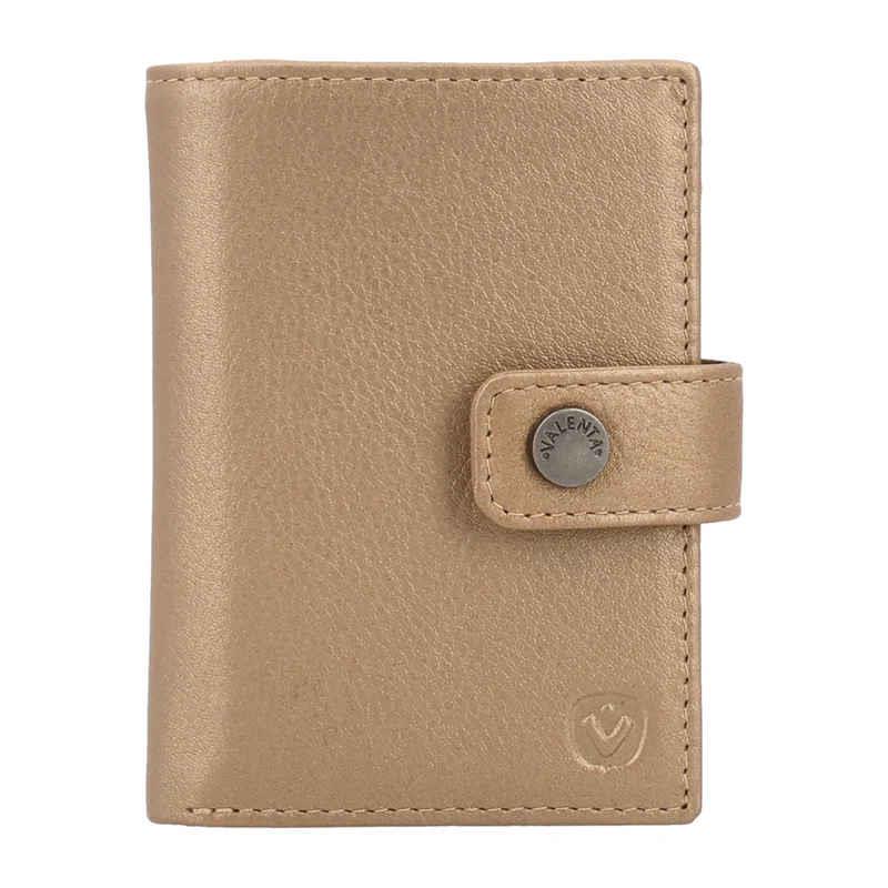 Valenta Card Wallet Leather Magsafe Metallic Sand