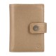 Valenta Card Wallet Leather Magsafe Metallic Sand