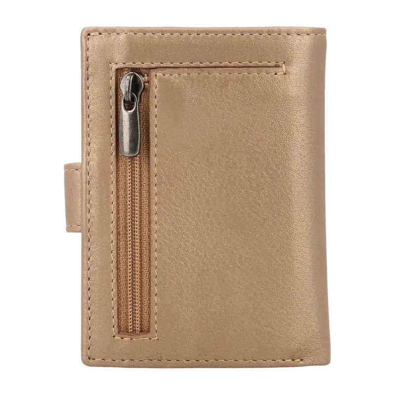 Valenta Card Wallet Leather Magsafe Metallic Sand