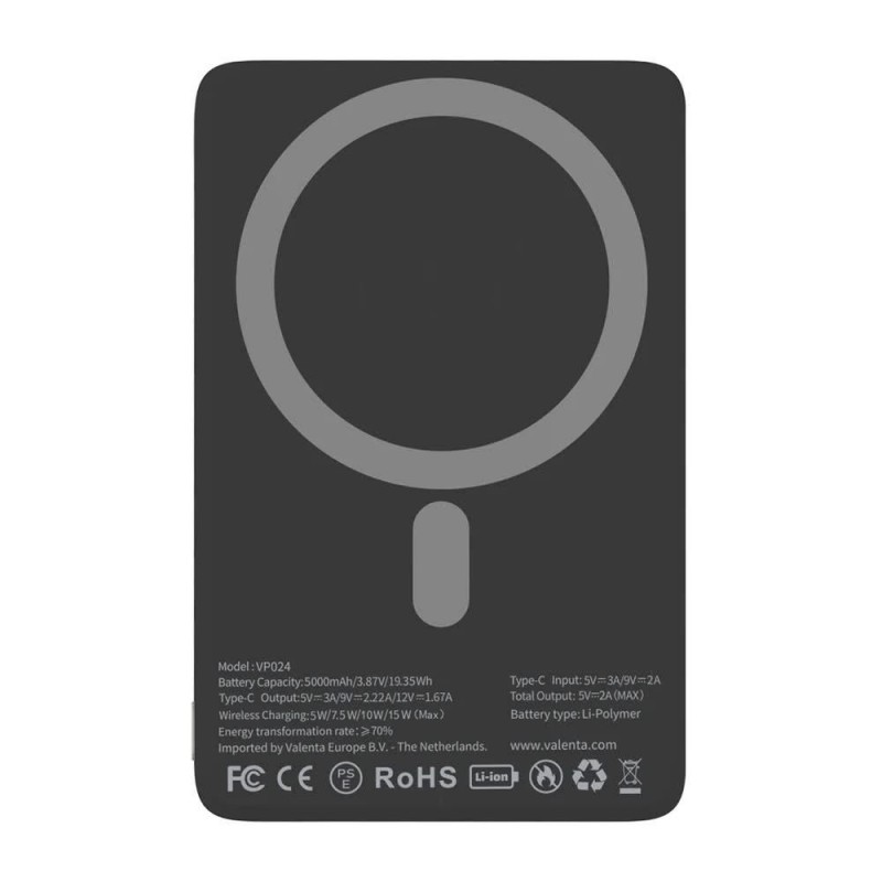 Valenta Powerbank Magsafe Slim Natural