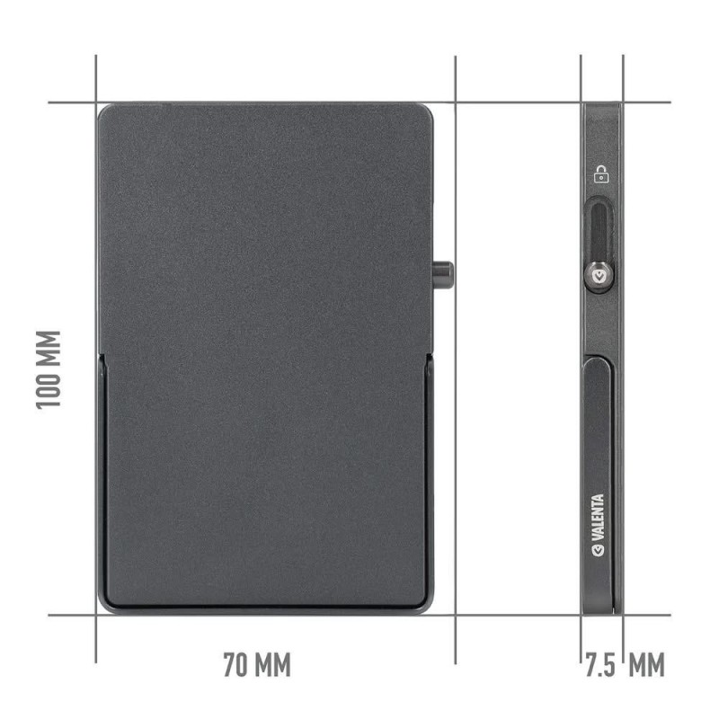 Valenta Card Protector Aluminium Stand Grey