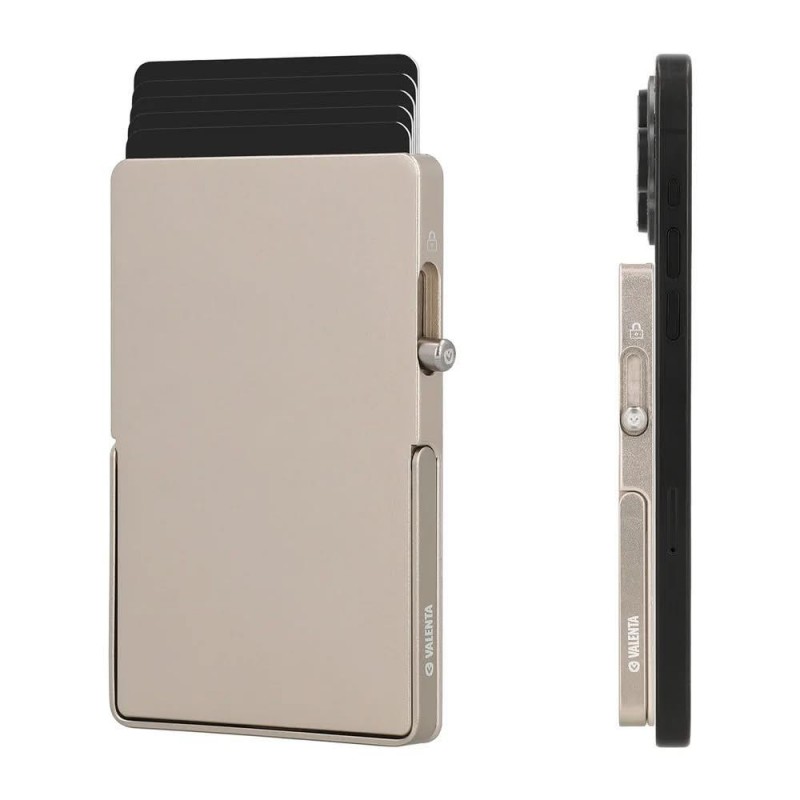 Valenta Card Protector Aluminium Stand Natural