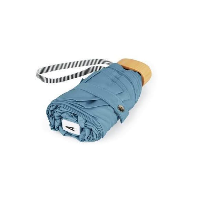 Victor Πτυσσόμενη Ομπρέλα Μπλέ - Γκρί