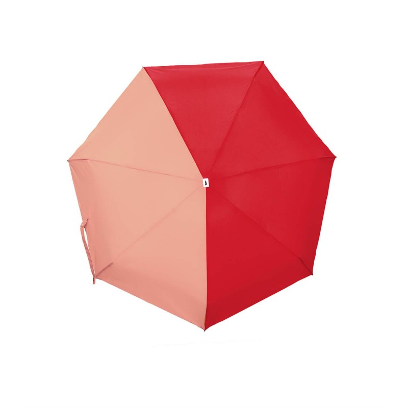 Edmond Πτυσσόμενη Δίχρωμη Ομπρέλα Κόκκινη - Κοραλί Edmond Πτυσσόμενη Δίχρωμη Ομπρέλα Κόκκινη - Κοραλί