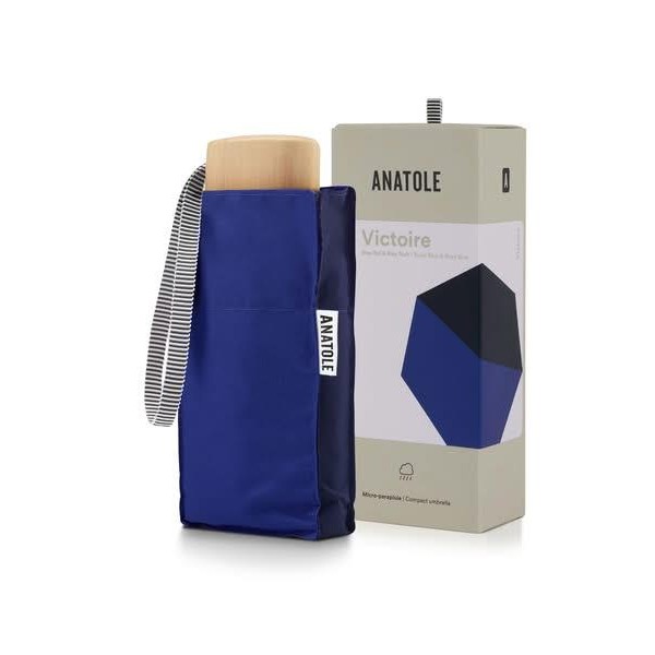 Victoire Πτυσσόμενη Δίχρωμη Ομπρέλα Μπλέ Ανοιχτό - Μπλέ Σκούρο Victoire Πτυσσόμενη Δίχρωμη Ομπρέλα Μπλέ Ανοιχτό - Μπλέ Σκούρο