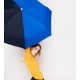 Victoire Πτυσσόμενη Δίχρωμη Ομπρέλα Μπλέ Ανοιχτό - Μπλέ Σκούρο