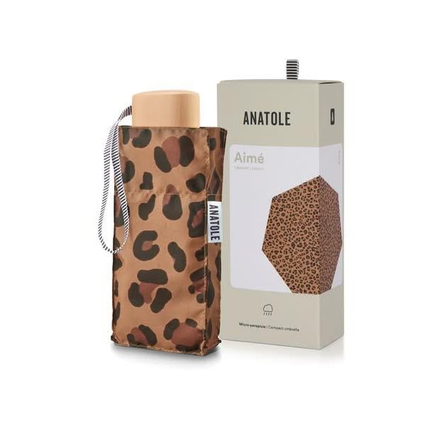 Aime Πτυσσόμενη Ομπρέλα Leopard Print