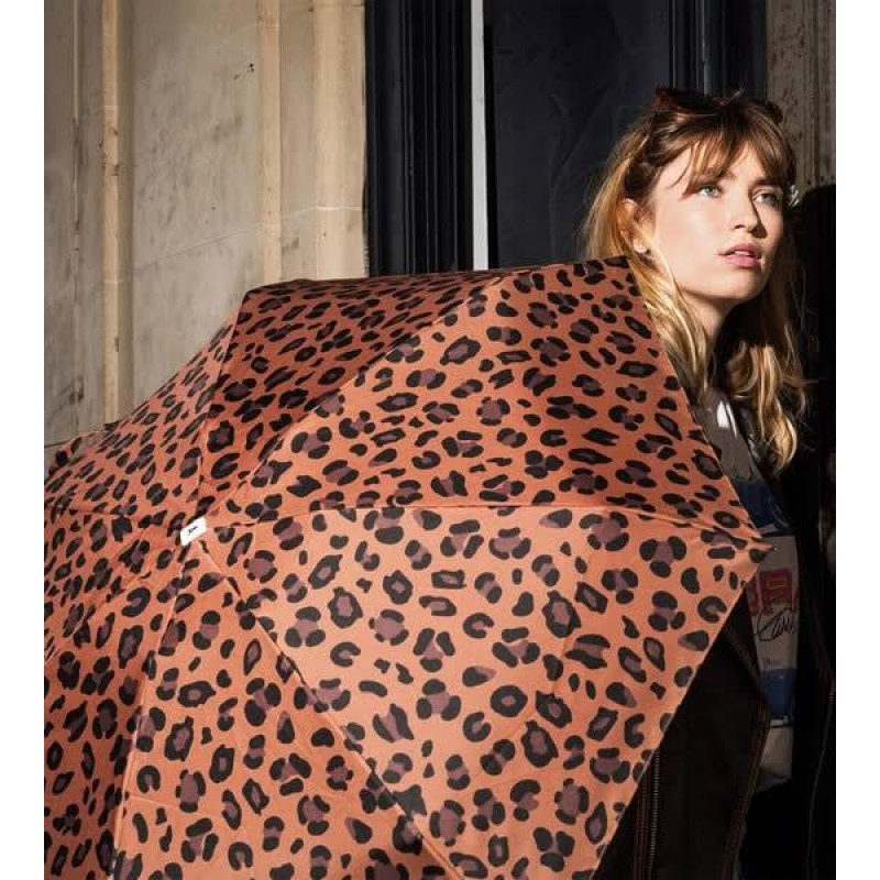 Aime Πτυσσόμενη Ομπρέλα Leopard Print