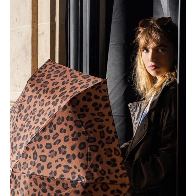 Aime Πτυσσόμενη Ομπρέλα Leopard Print