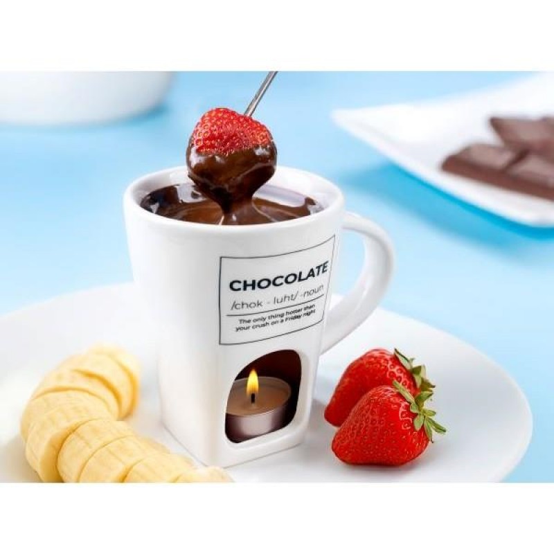 Fisura Fondue Mug 140ml Chocolate White
