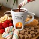 Fisura Fondue Mug 140ml Chocolate White