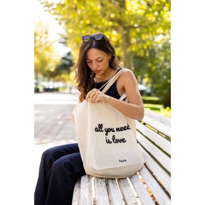 Fisura Υφασμάτινη Τσάντα All You Need Is Love