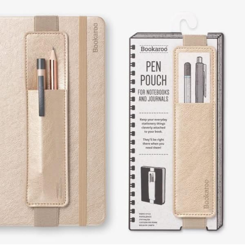 Bookaroo Κασετίνα με Υμάντα για Βιβλίο Gold