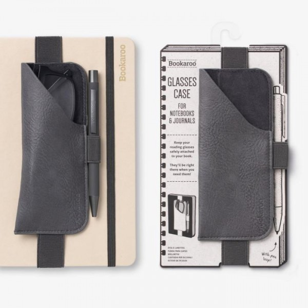 Bookaroo Θήκη Γιαλιών και Στυλό για Βιβλίο Γκρι