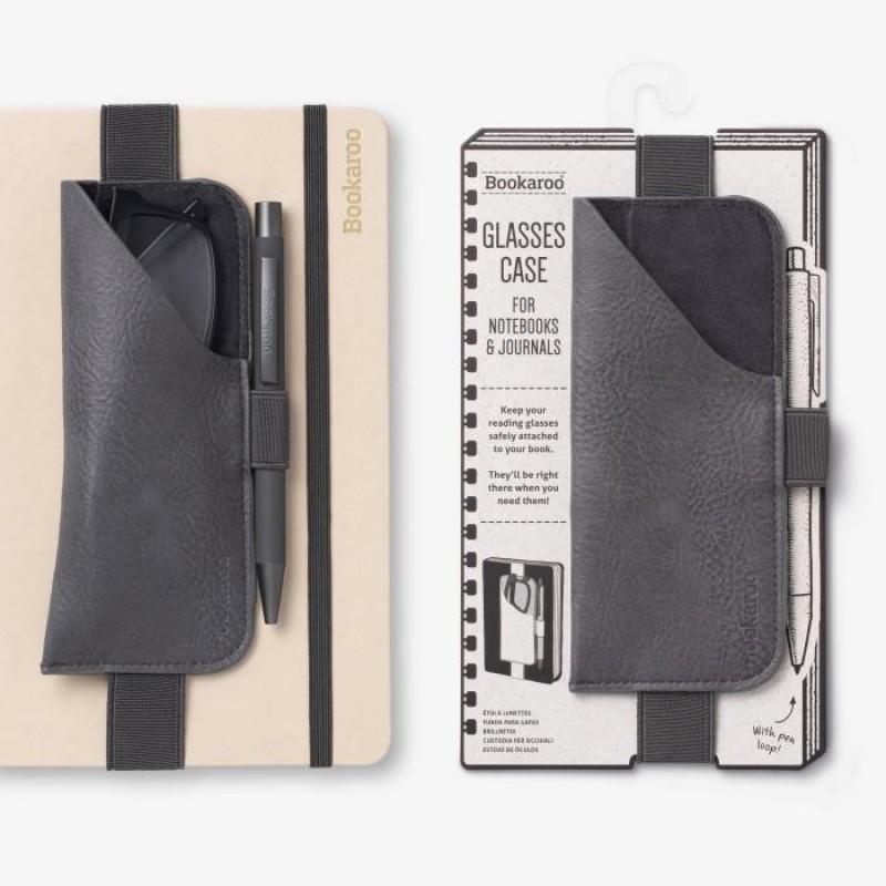 Bookaroo Θήκη Γιαλιών και Στυλό για Βιβλίο Γκρι