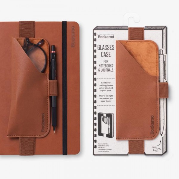 Bookaroo Θήκη Γιαλιών και Στυλό για Βιβλίο Καφέ