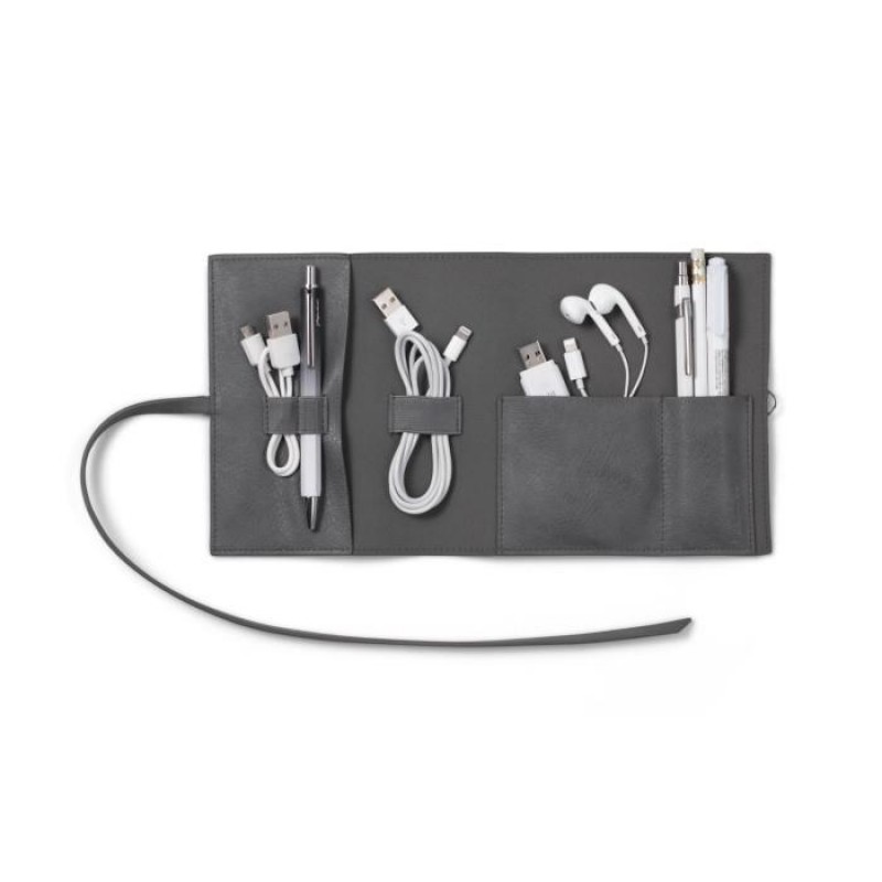 Bookaroo Θήκη για Αξεσουάρ Κινητών Γκρί