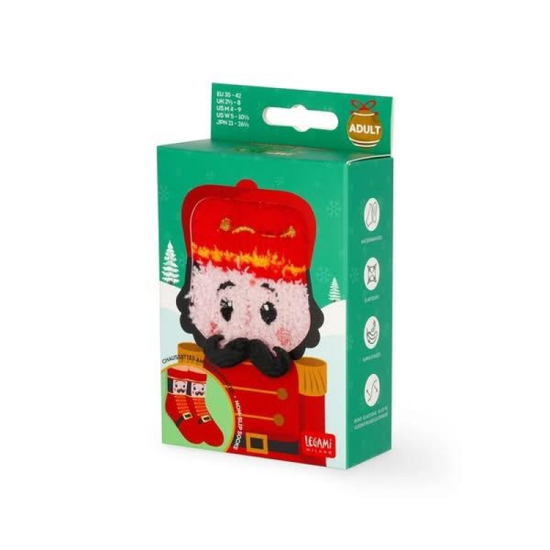 Legami Non-Slip Adult Socks  Its a Match! Nutcracker