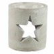 Wax Warmer Eden Grey Christmas Star Concrete Wax Warmer Eden Grey Christmas Star Concrete