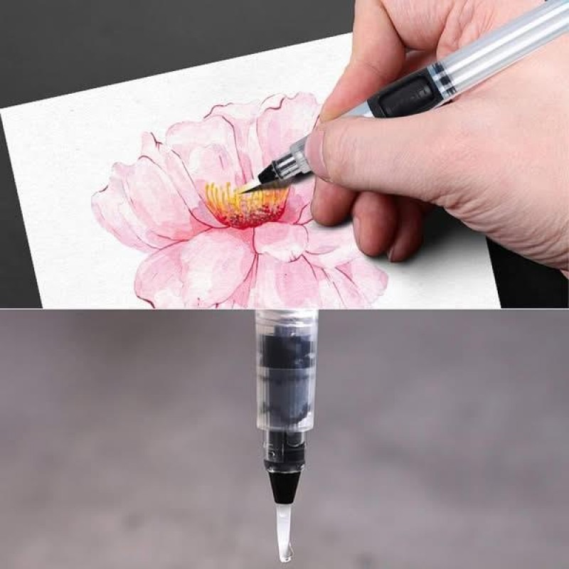 Σετ 6 Πινέλα με Δοχείο Νερού