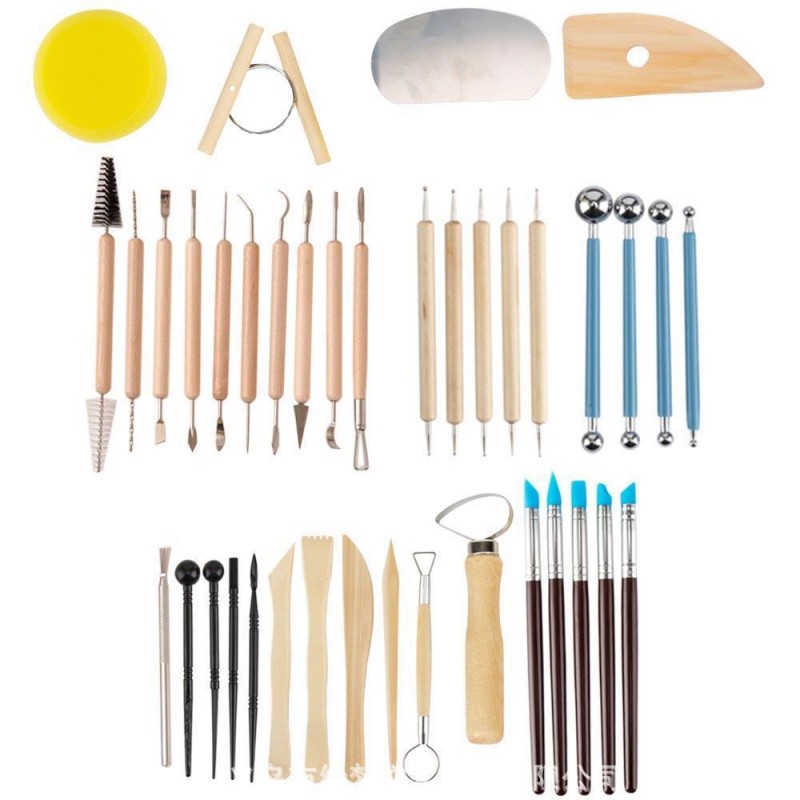 Σετ 40 Εργαλεία Πηλού σε Κασετίνα