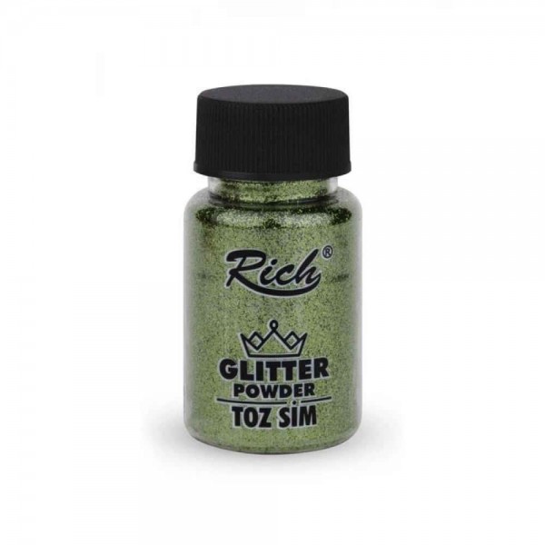 Rich 50ml Σκόνη Glitter 4600 Leaf Green