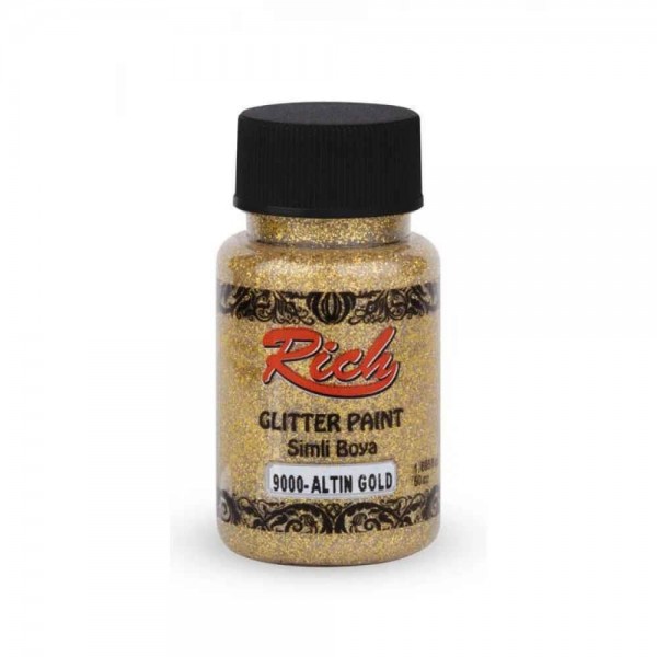 Rich 50ml Χρώμα Glitter Διαφανές 1910 Gold