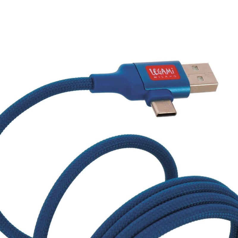 Legami Magnetic 4-in-1 Charging and Synchronisation Cable - Petrol